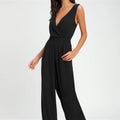 One-piece Trousers Lace Backless Deep V – High-Waisted Casual Outfit