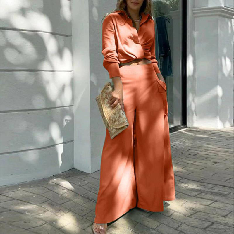 Wide Leg Elegant Pant Set