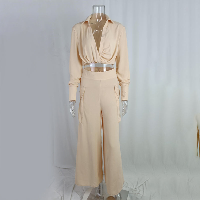 Wide Leg Elegant Pant Set