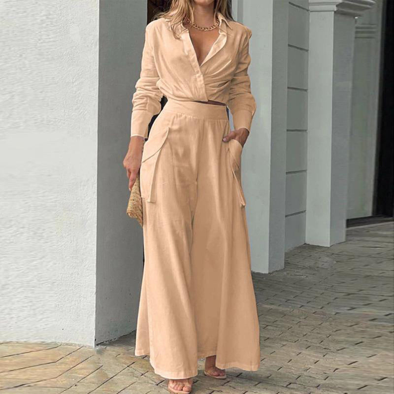 Wide Leg Elegant Pant Set