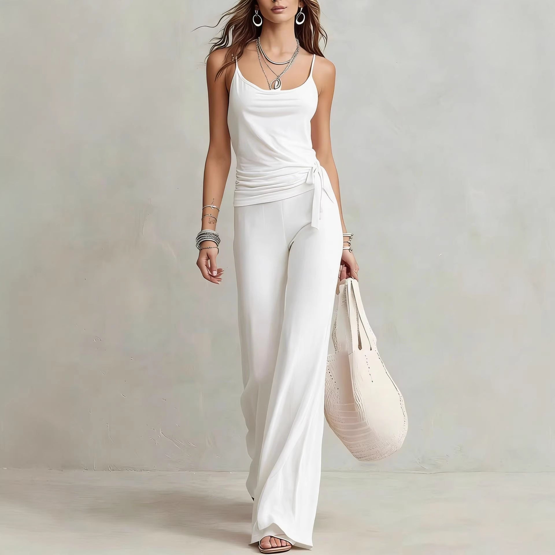 Camisole Top & Wide Leg Pants Two-Piece Set