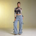 Angeles High Rise Baggy Jeans
