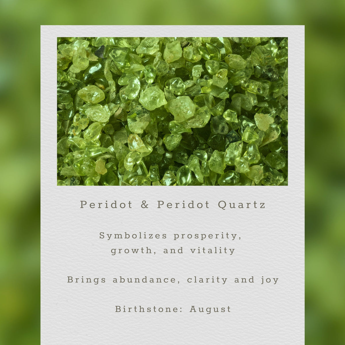 Peridot Adjustable Stacking Bracelet