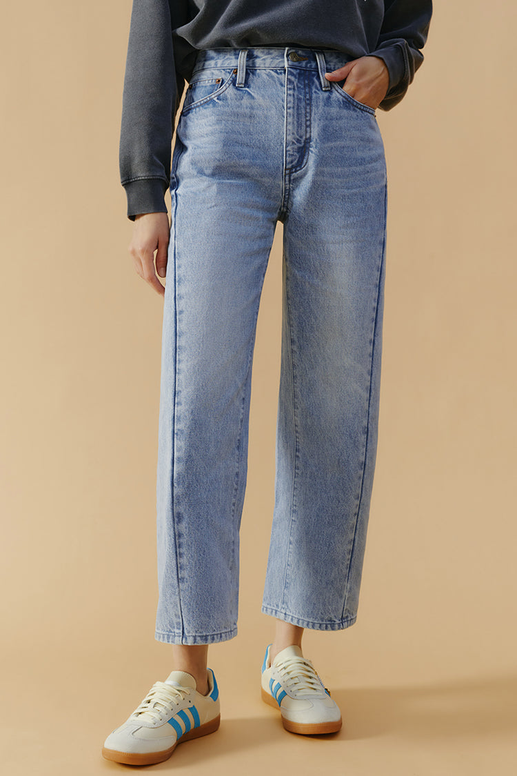 High-Line Curve Ankle Denim Jeans
