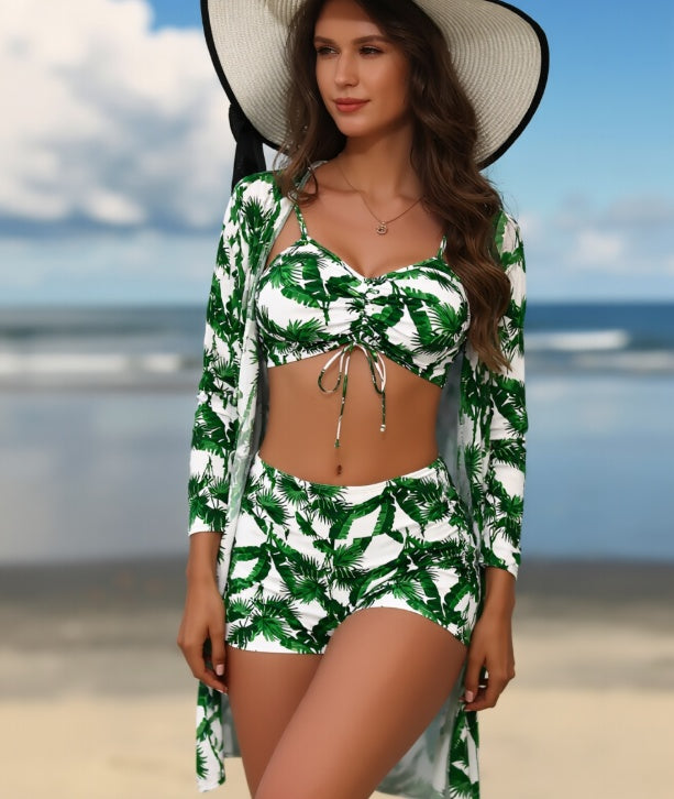 3-Piece Long Sleeve Swimsuit Set