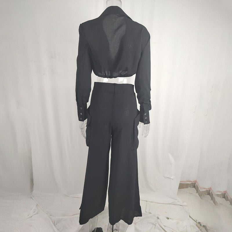 Wide Leg Elegant Pant Set