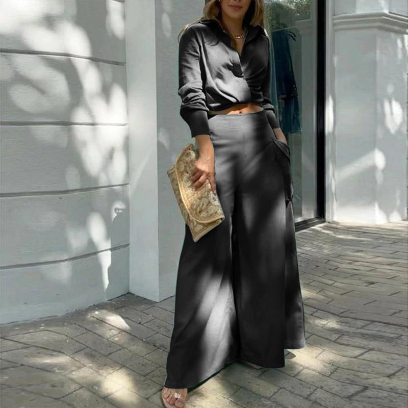 Wide Leg Elegant Pant Set