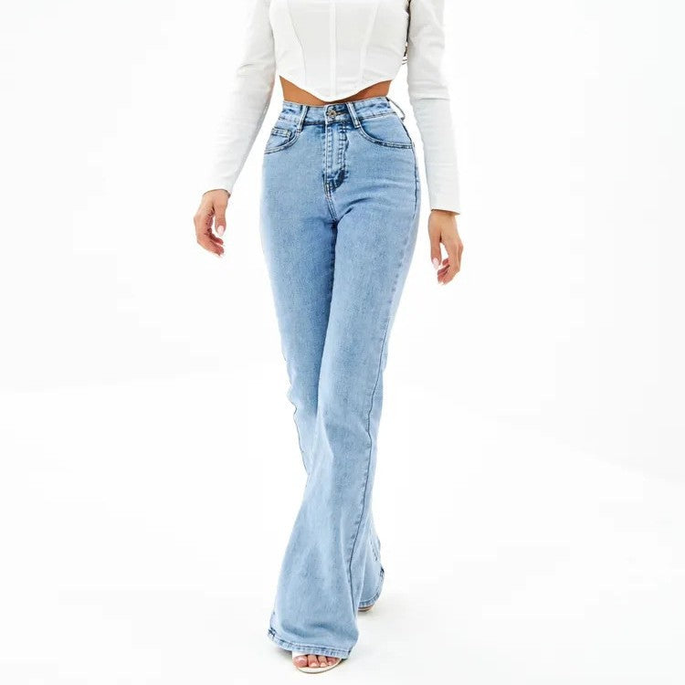 Womens Denim Flared Jeans