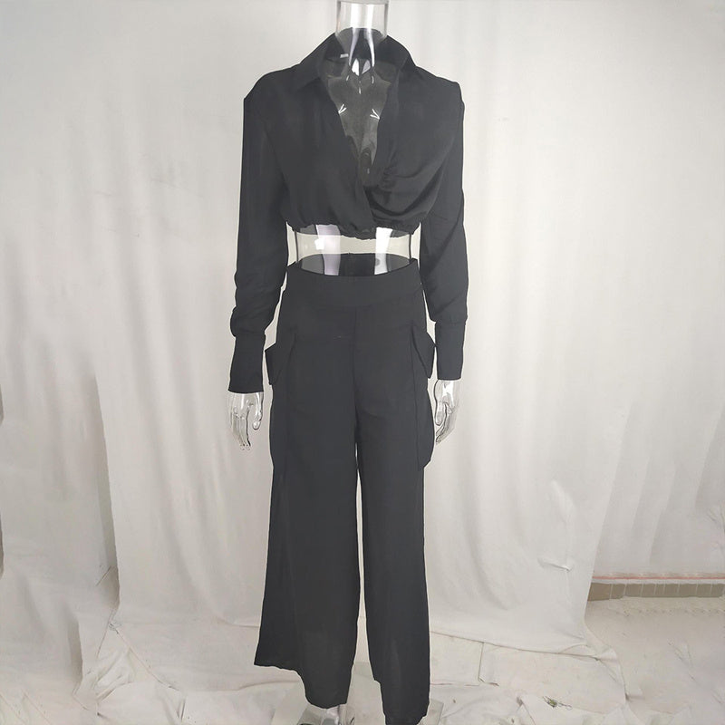 Wide Leg Elegant Pant Set